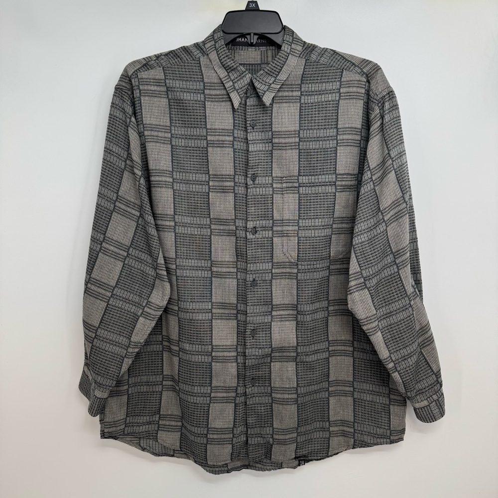 Vintage JHANE BARNES Button Up Shirt Men’s L Plaid